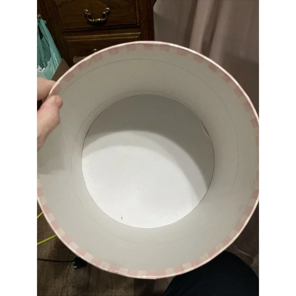 Damaged Faded Vintage Victoria’s Secret Small Hat Box Or Display Prop
